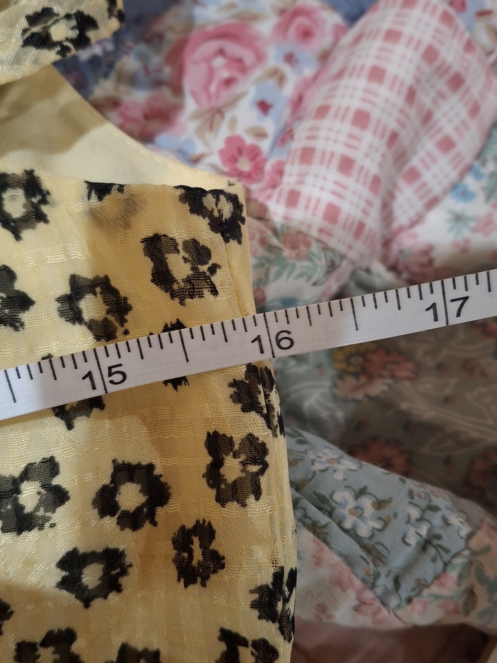 1. State Yellow Off-Shoulder Floral Tie-Waist Midi Dress - Picture 16 of 16